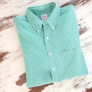 Brooks Brothers Madison Button Down Shirt Green